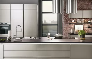 Kuchen herrmann Inox Lacklaminat, Stahl gebürstet Nachbildung 2